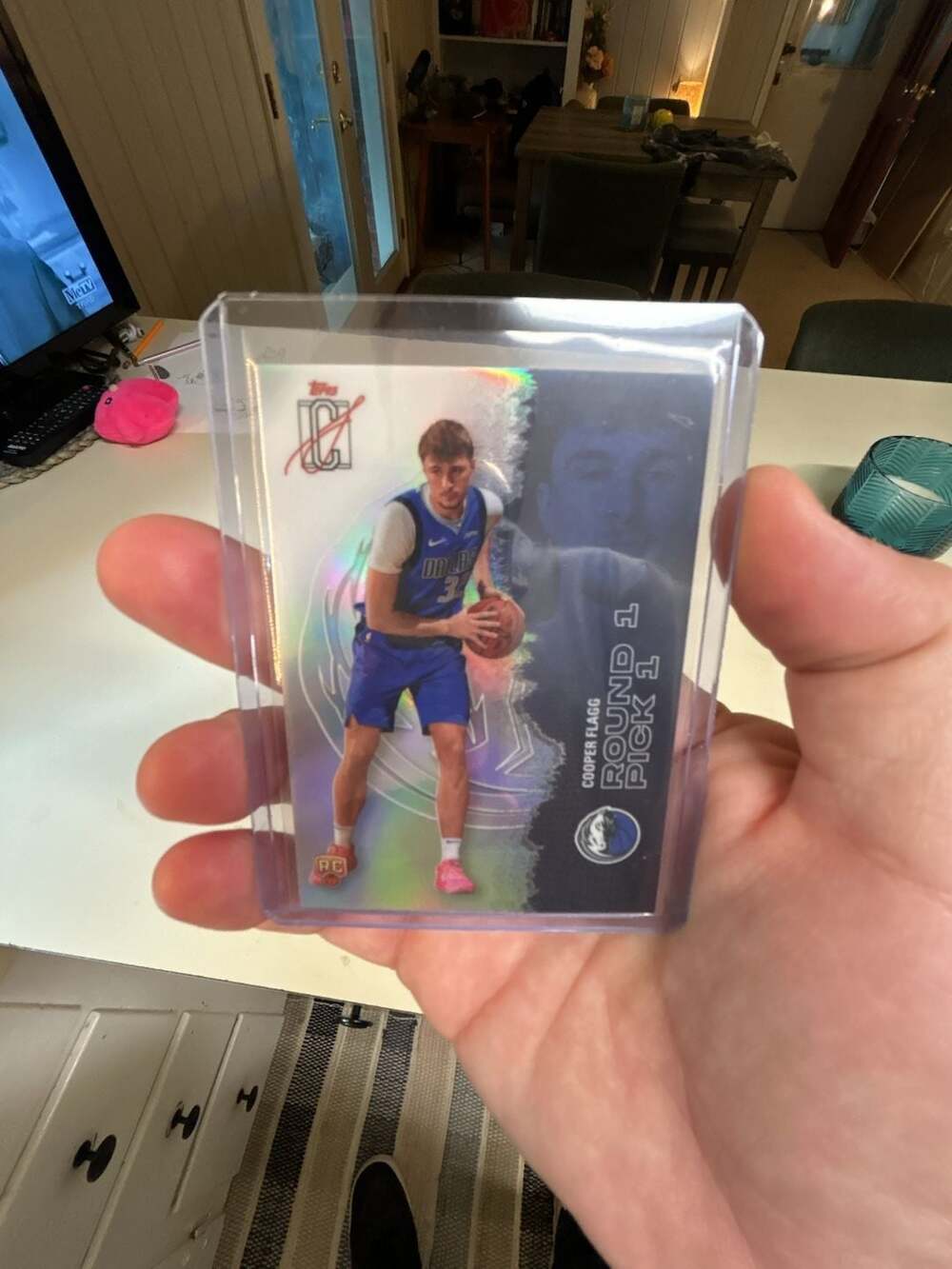 2025 Topps Cooper Flagg Refractor Rookie Card Round 1 Pick 1